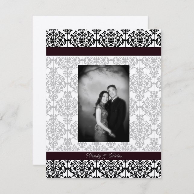 Skadornas lyckliga dubbla 2 inbjudningar (Fram/baksida)