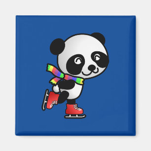 Skadpanda, söt och färglös magnet