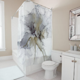 Skådragardiner för Smokey Grått, Black och Guld