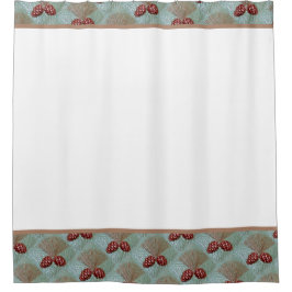 Skådragardiner med Pinecone-utskrift