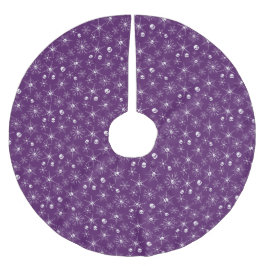 Skadskalle Creepmas-lilan Snöflingor Julgransmatta Borstad Polyester