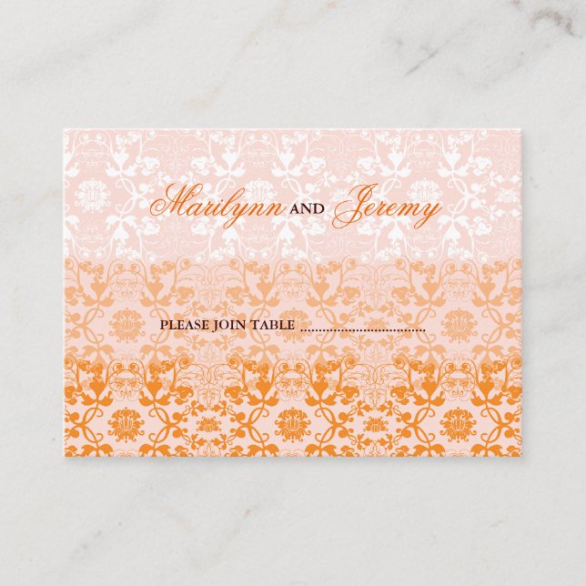 Skadsorptionskort för Anpassningsbarna Snöre Sorbe Placeringskort (Framsida)