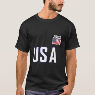 Skadteamets utrustning för isfär USA flagga Figur T Shirt
