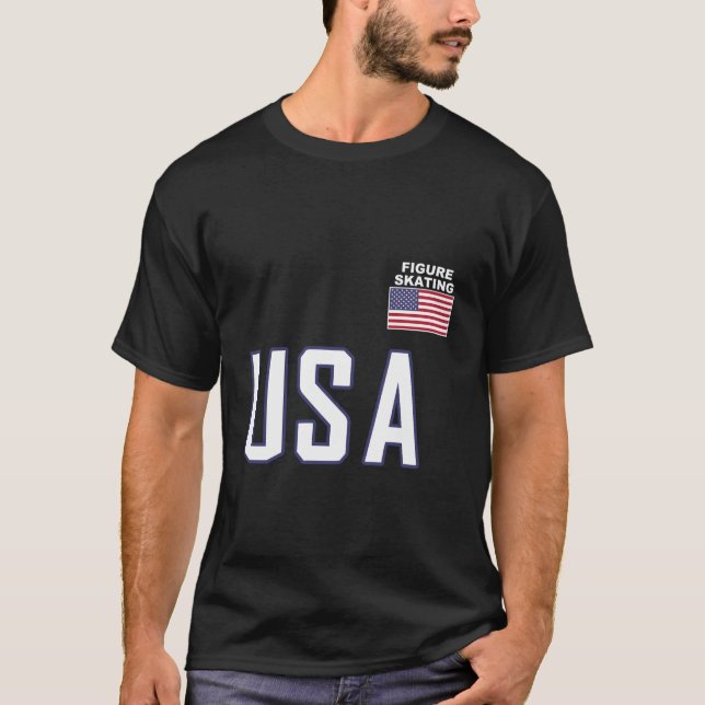 Skadteamets utrustning för isfär USA flagga Figur T Shirt (Framsida)