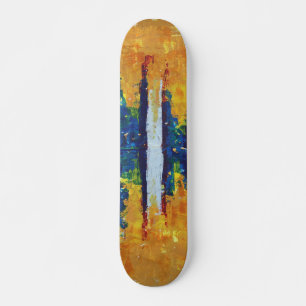 Skadvågsgrafik på fantastisk med extrem abstrakt mini skateboard bräda 18,5 cm