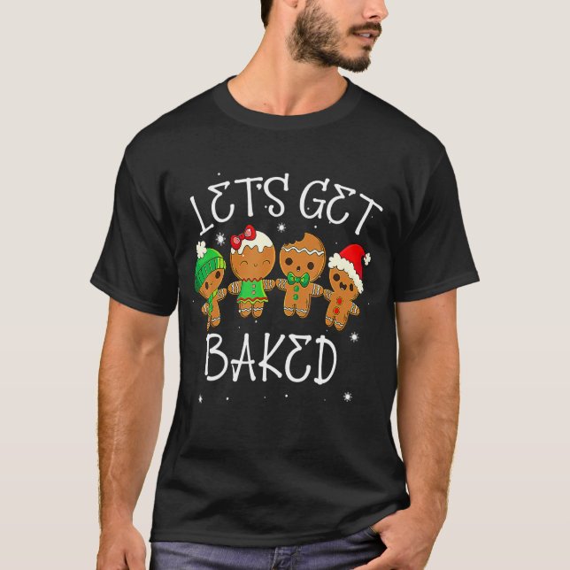 Skaffa bakad Cookie Ogräs Julafton Vuxen Swe T Shirt (Framsida)