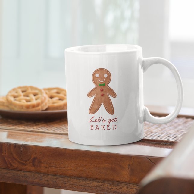 Skaffa bakad Gingertea Cookie-jul Jumbo Mugg (Skapare uppladdad)