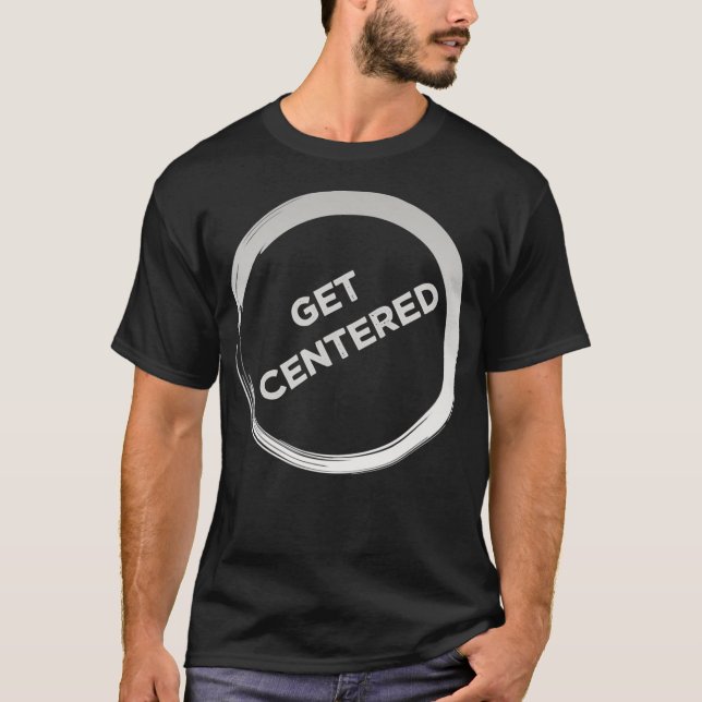 Skaffa centrerat pappershjul t shirt (Framsida)