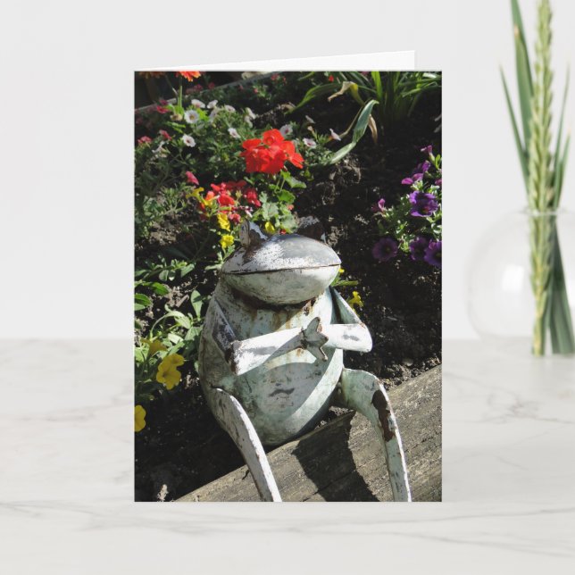 Skaffa dig, Praying Frog Kort (Framsida)