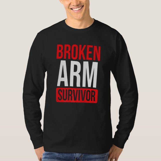 Skaffa dig snart Brken Arm Recovery Broken Arm Sur T Shirt (Framsida)