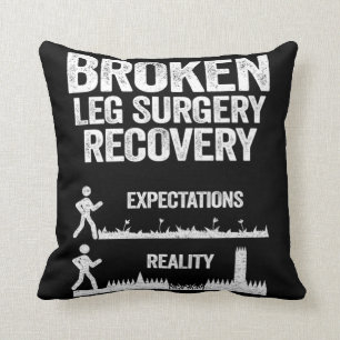 Skaffa dig snart Brken Leg Surgery Recovery Gift Kudde