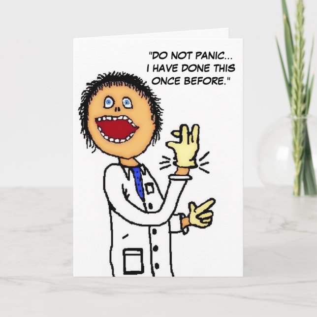 Skaffa dig snart Doktor Humor Kort (Framsida)