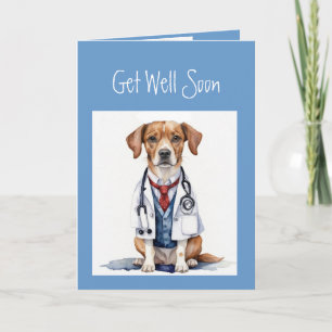Skaffa dig snart, Masculine Roligt Doktor Hund Kort