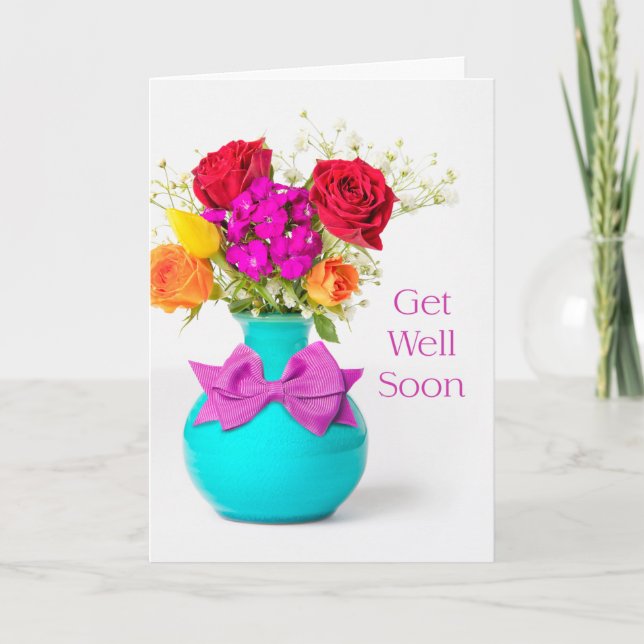 Skaffa dig snart Söt Flowers Helgkort (Framsida)