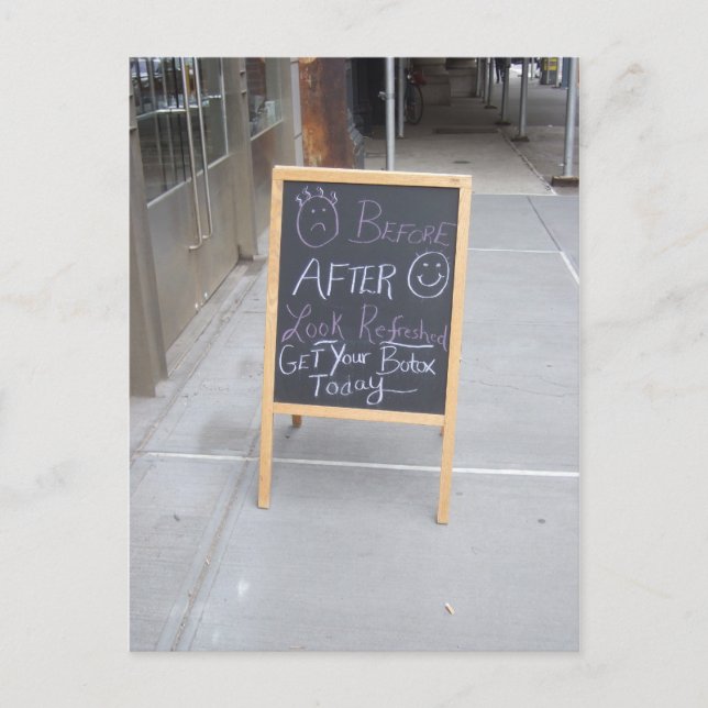 Skaffa din Botox idag Vykort (Framsida)