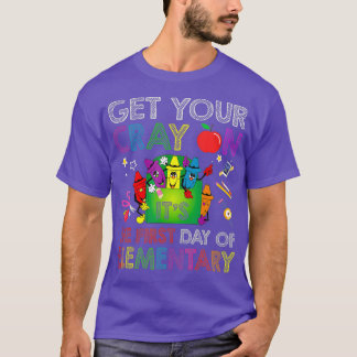 Skaffa din Crayon den första dagen i grundandet T Shirt