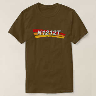 Skaffa din egen flygplansnummer t-shirt