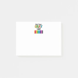 Skaffa din röntgenbild på Rainbow Crayon Art Teach Post-it Block