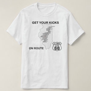 Skaffa dina kickar på Illinois Route 66 T Shirt