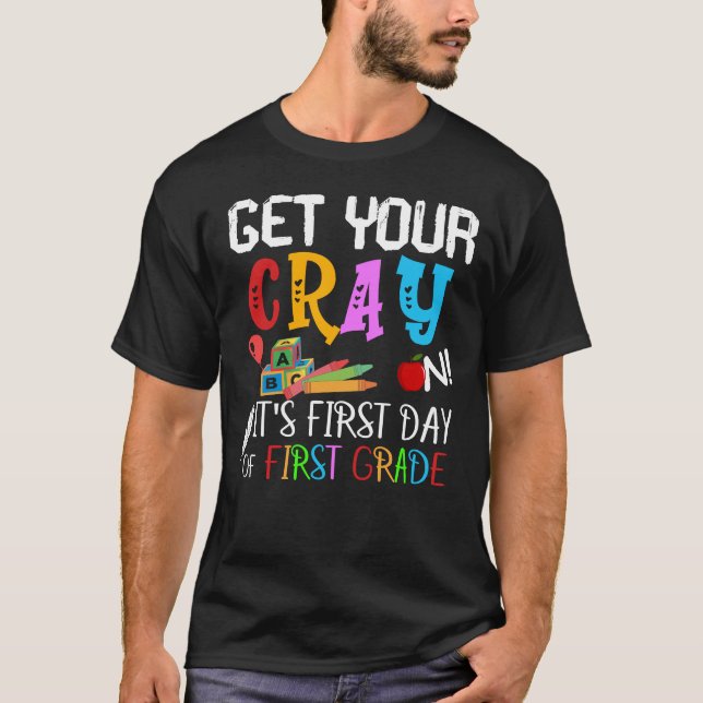 Skaffa ditt skum på skolans första dag t shirt (Framsida)