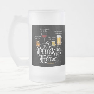 Skaffa Drunk och gå till himlen (Irish Drinking To Frostat Ölglas