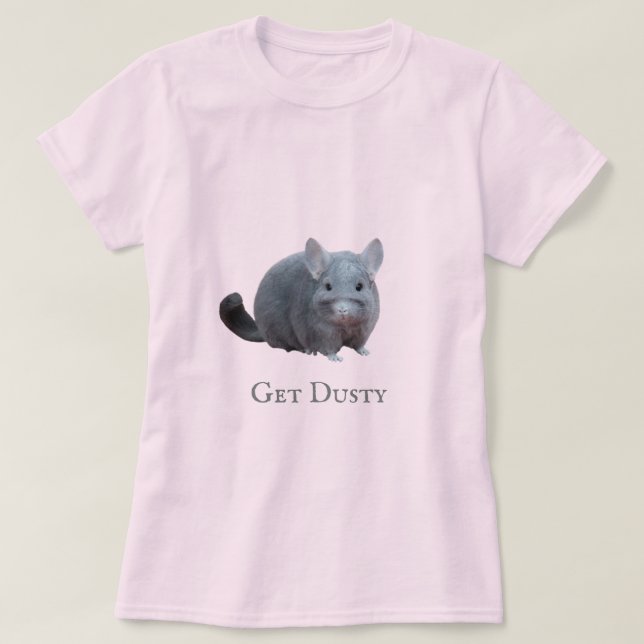 Skaffa dustiskt chinchilla t shirt (Design framsida)