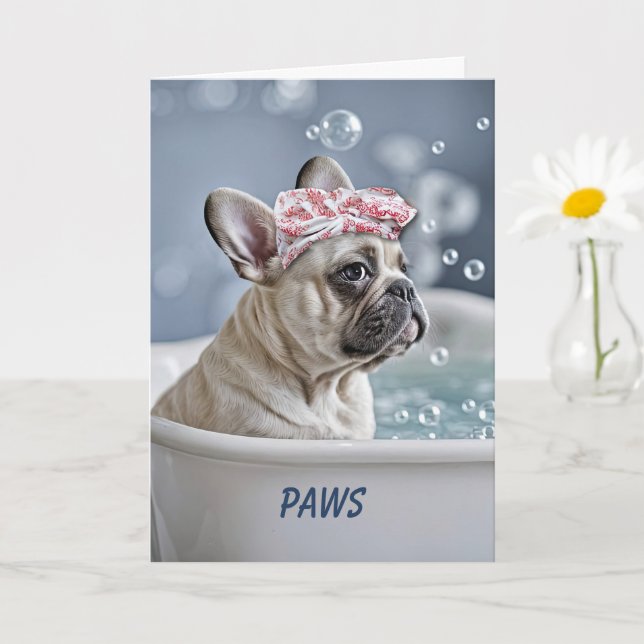 Skaffa en bättre Cute Frenchie French Bull Dog Kort (Liten växt)