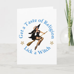 Skaffa en pasta av religionen - Slicka en häxa Kort