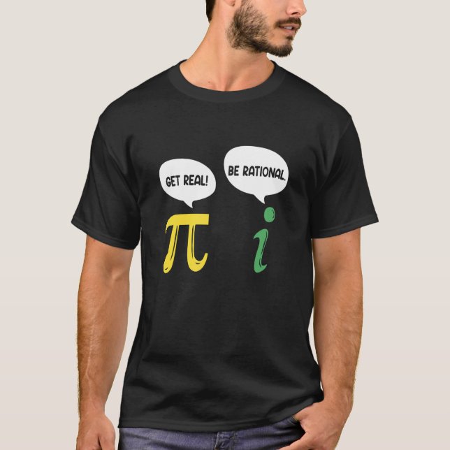 Skaffa en verklig Rational Pi Math Teacher Geek T Shirt (Framsida)