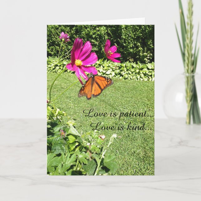 Skaffa ett bra hälsningskort-LoveIsPatient Kort (Framsida)