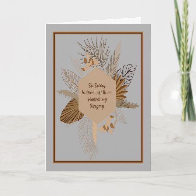 Skaffa ett bra kort för Mastectomy Surgery (Framsida)