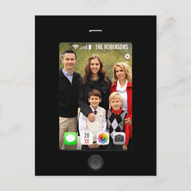 Skaffa ett God jul-foto Meddelande Vykort (Framsida)