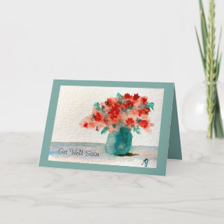 Skaffa ett kort för snart hälsning med Blommigt fö
