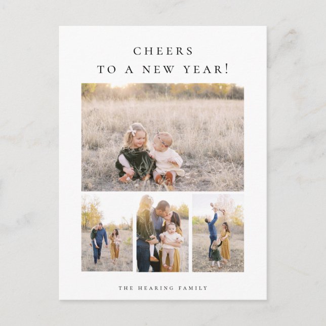 Skaffa ett nytt års Helgdag-fotokort Helg Vykort (Framsida)