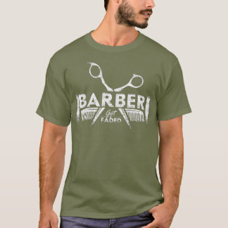Skaffa Faded Barber Hairstylist Hairdresser Gift T Shirt
