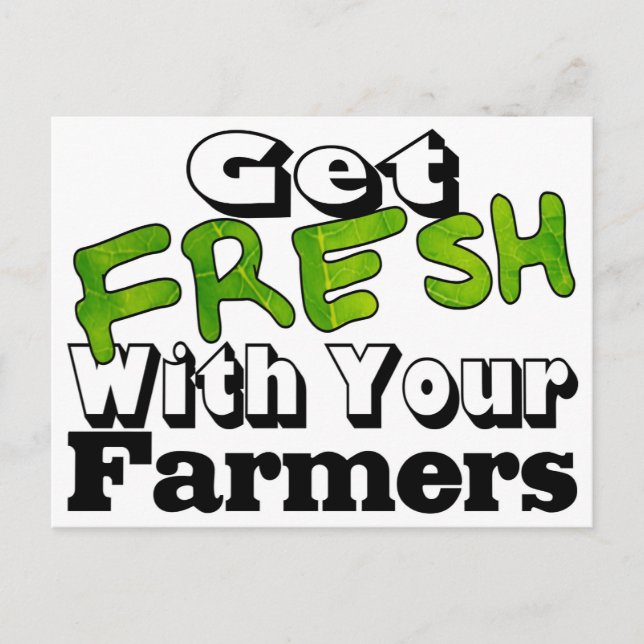 Skaffa Farmer Fresh Vykort (Framsida)