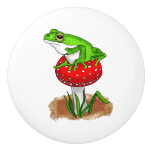 Skaffa Froggy med den   Funny Frog Knopp