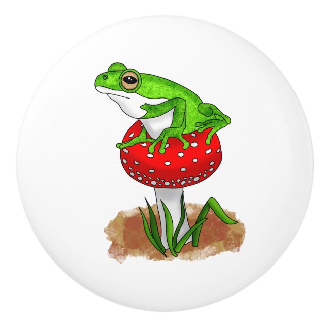 Skaffa Froggy med den | Funny Frog Knopp (Framsidan)