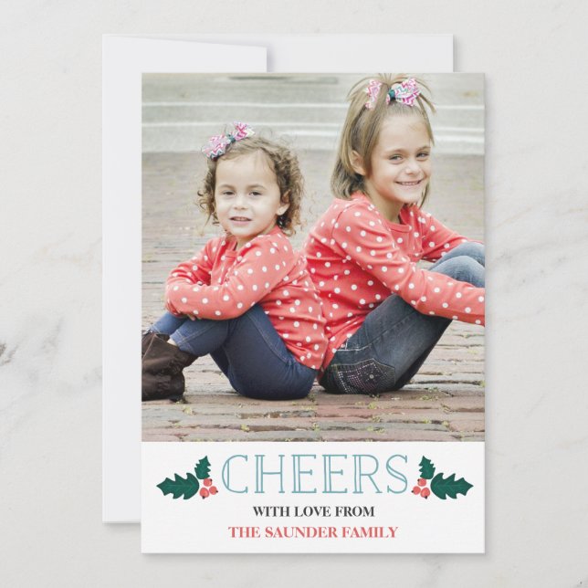 Skaffa Helgdag Photocard Hälsning Julkort (Framsida)