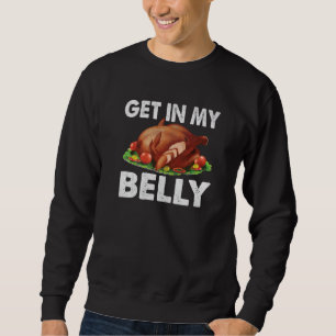 Skaffa Helgdagar för min Thanksgiving i Belly Turk Lång Ärmad Tröja