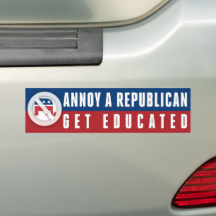 Skaffa inlärd läsförbud Bokar Annoy A Republican Bildekal