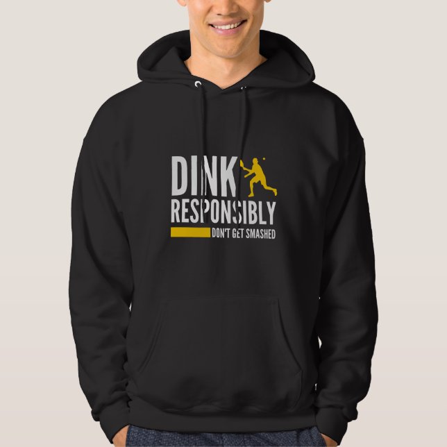 Skaffa inte en smetad pickleboll på ett ansvarsful hoodie (Framsida)