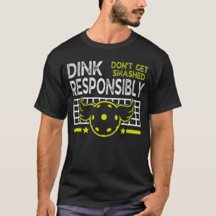 Skaffa inte en smetad pickleboll på ett ansvarsful t shirt