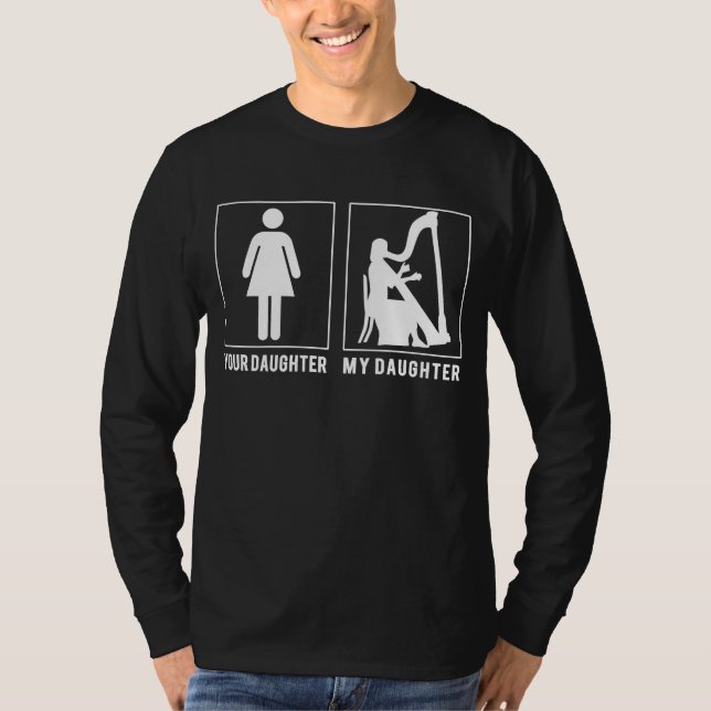 Skaffa min dotter mot din dottergåva till föräldra t shirt (Framsida)