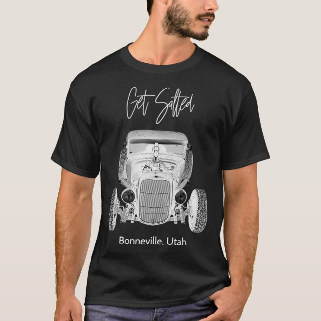 Skaffa saltade Bonneville Salt Flats för manar Wom T Shirt (Framsida)