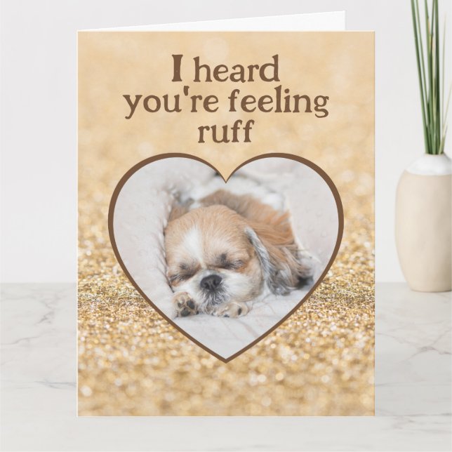 Skaffa snygga hund shihtzu-sömngnistor kort (Framsida)