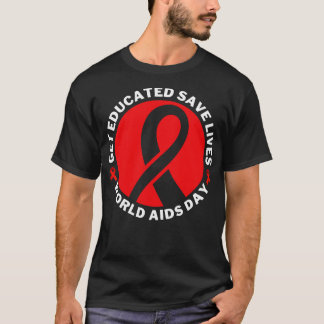 Skaffa Spara Lives World AIDS Day 19 T Shirt