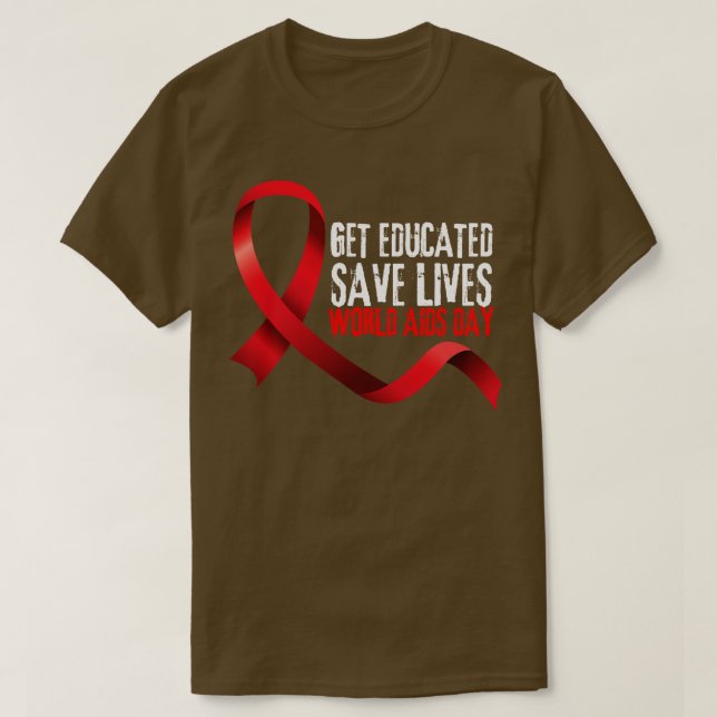 Skaffa Spara Lives World AIDS Day 2 T Shirt (Design framsida)