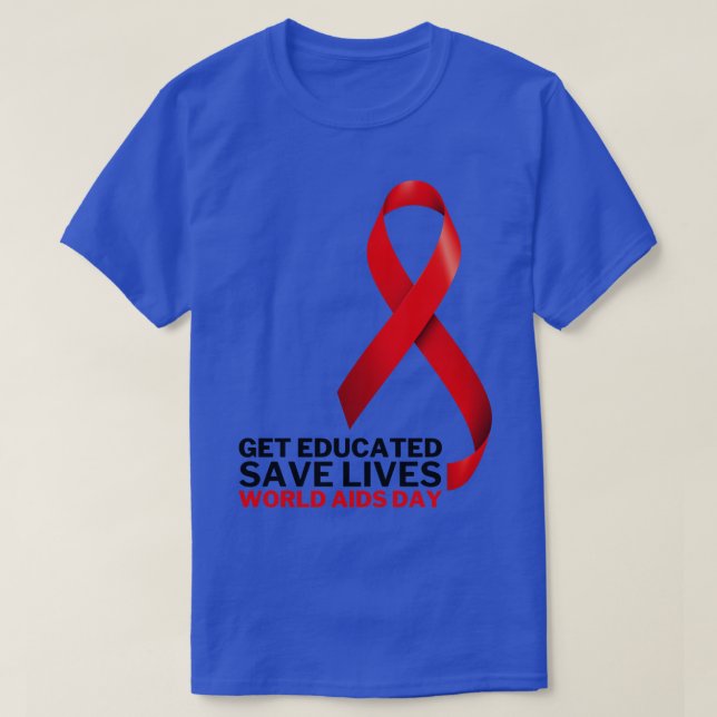 Skaffa Spara Lives World AIDS Day 7 T Shirt (Design framsida)
