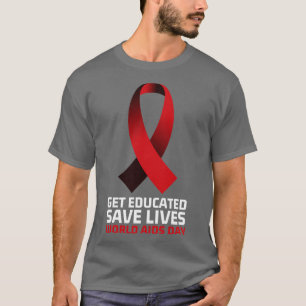 Skaffa Spara Lives World AIDS Day 8 T Shirt